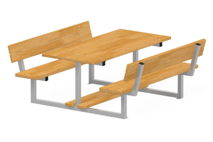 Ghế Bench & Table with Backrest