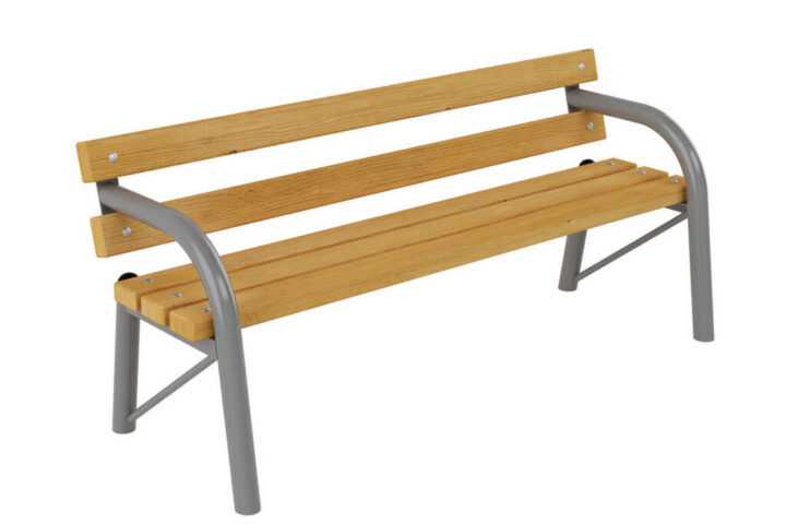 Ghế Fixed pipe bench with backrest