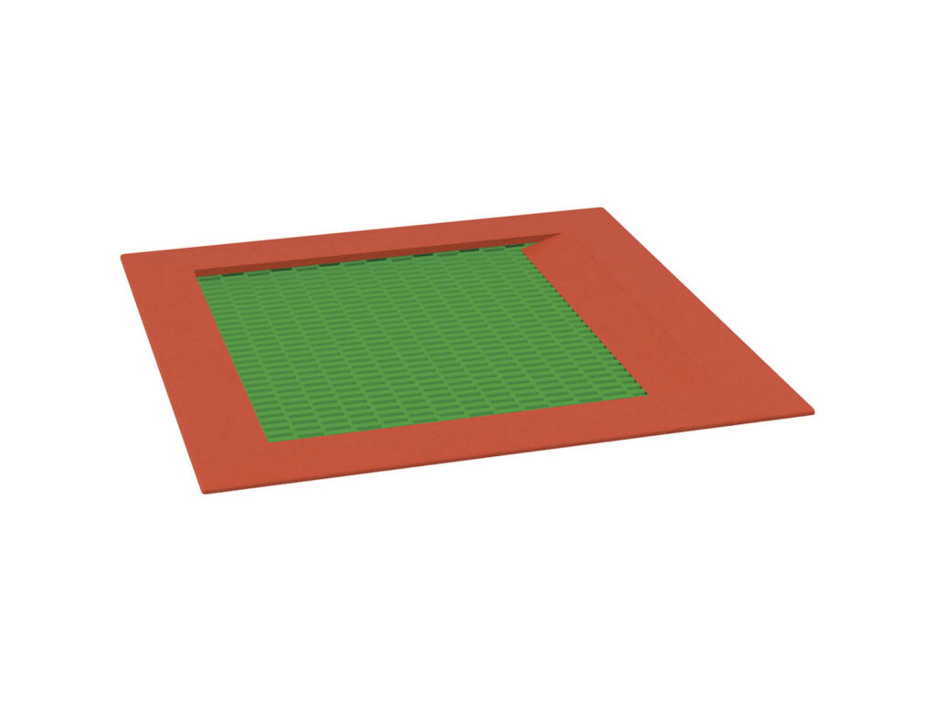 Thiết bị hòa nhập Integration Trampoline, green mat, red edge