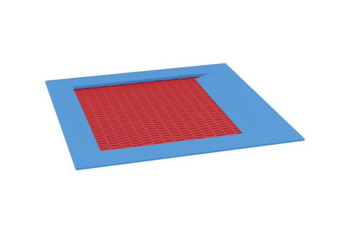 Thiết bị hòa nhập Integration Trampoline, red mat, blue rim