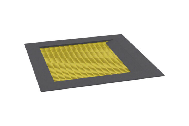 Thiết bị hòa nhập Integration Trampoline, yellow mat, black rim