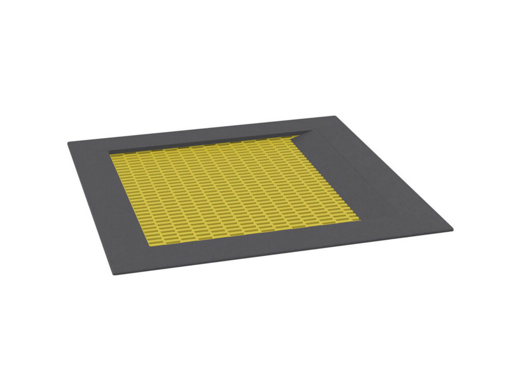 Thiết bị hòa nhập Integration Trampoline, yellow mat, black rim