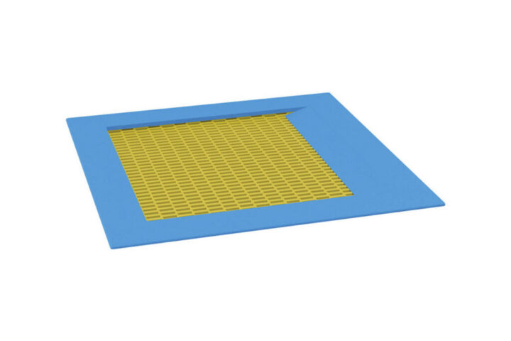 Thiết bị hòa nhập Integration Trampoline, yellow mat, blue rim