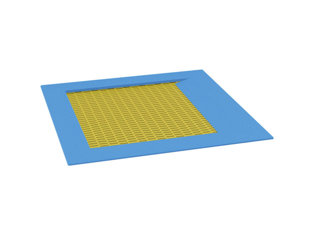 Thiết bị hòa nhập Integration Trampoline, yellow mat, blue rim