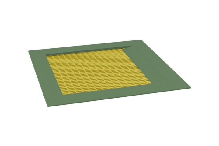 Thiết bị hòa nhập Integration Trampoline, yellow mat, green edge