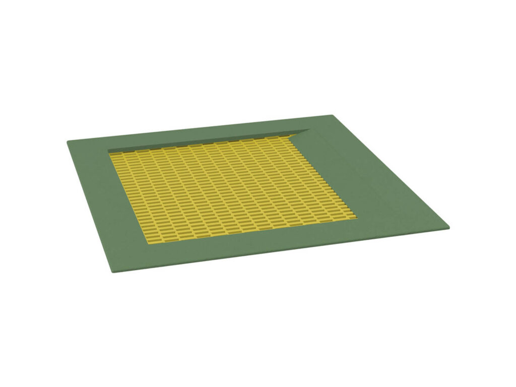 Thiết bị hòa nhập Integration Trampoline, yellow mat, green edge