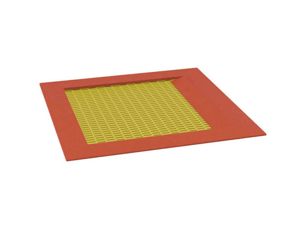 Thiết bị hòa nhập Integration Trampoline, yellow mat, red edge