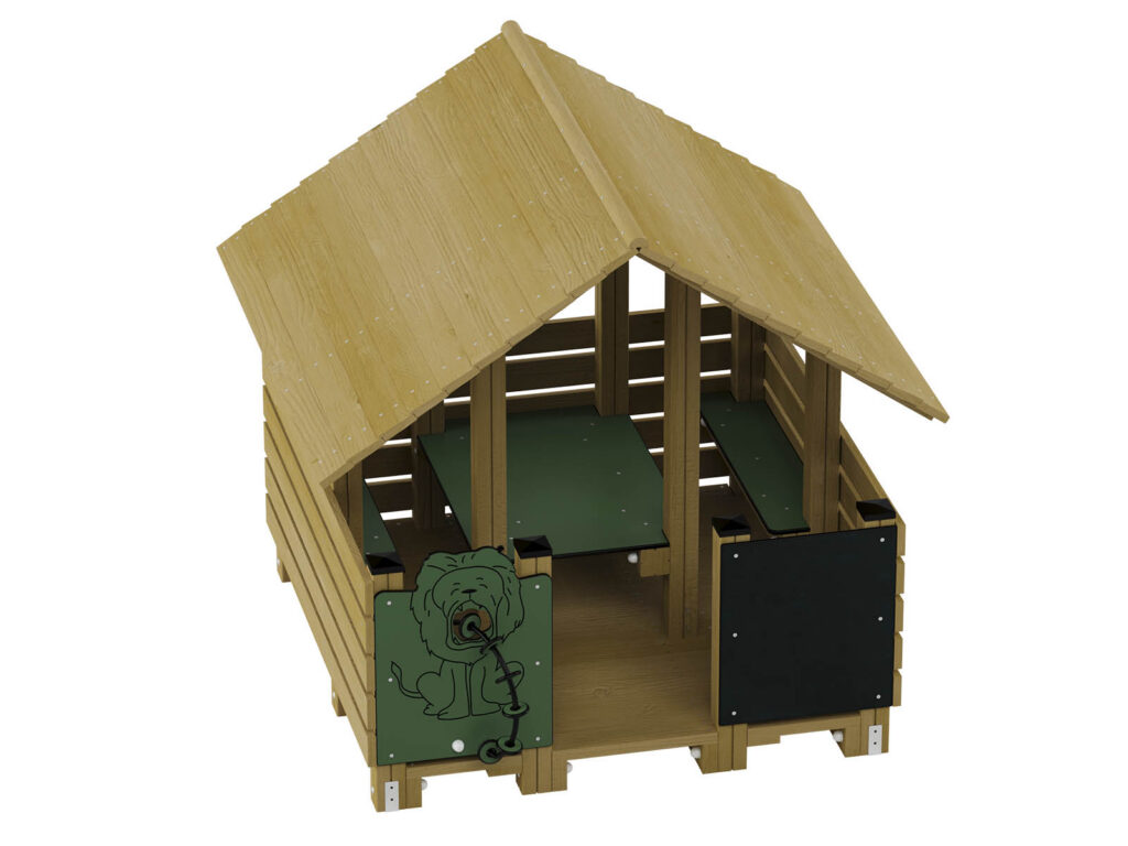A house for children to relax and learn