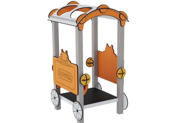 Nhà chơi Quadro Simple Wagon, metal