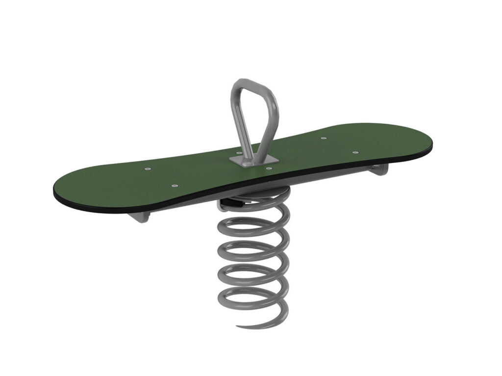 Thú nhún Board on a metal base - recycling