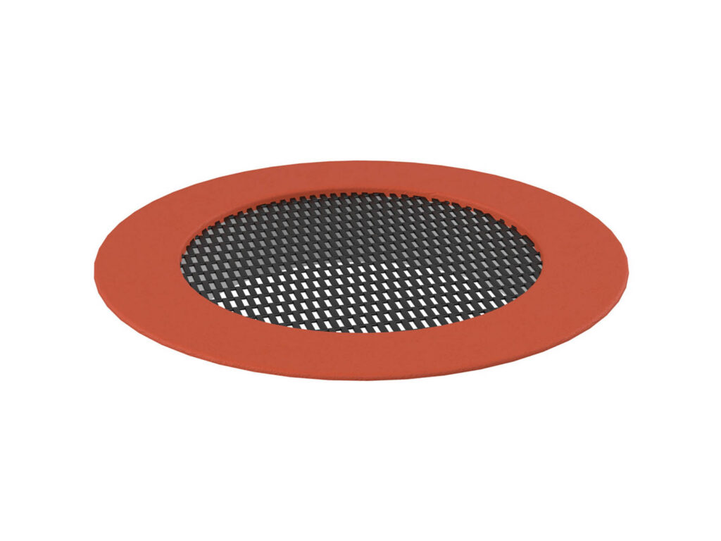 Trampoline Large Crater Trampoline, black mat, red rim