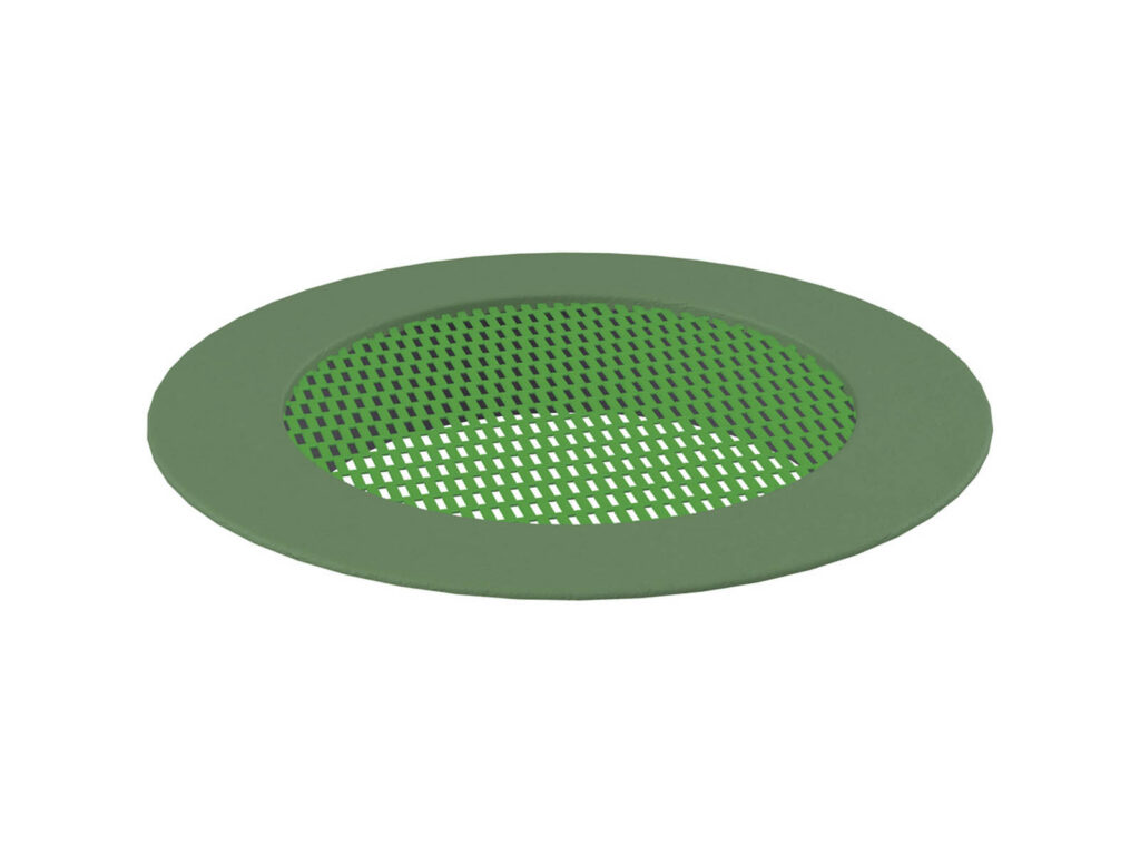 Trampoline Large crater trampoline, green mat, green rim