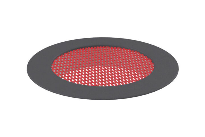 Trampoline Large Crater Trampoline, red mat, black rim