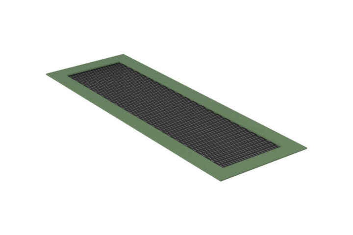 Trampoline Long Trampoline, black mat, green edge