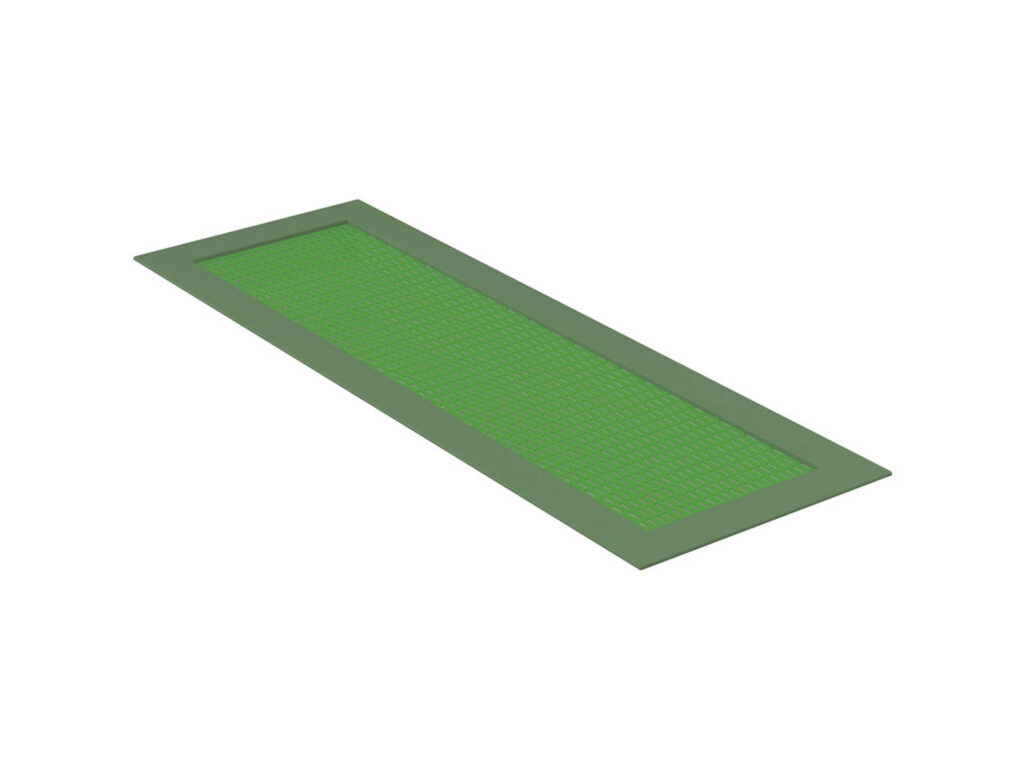Trampoline Long Trampoline, green mat, green edge